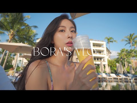 Bora's 하와이의 휴일, 알로하!🌴 (GRWM with 파뮤, 맛집, 포케, 빙수, 알로하)