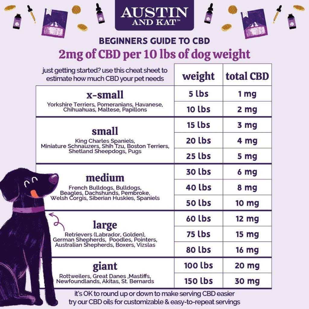 Cbd Dosing Guide For Dogs 2022 | Austin And Kat