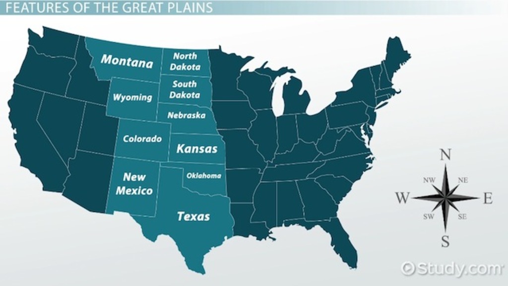 The Great Plains: Map, Region & History | Where Are The Great Plains? -  Video & Lesson Transcript | Study.Com