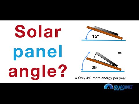 At What Angle Should Rooftop Solar Panels Be Installed?