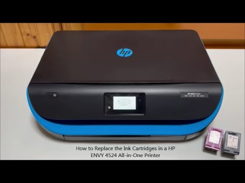How To Replace The Ink Cartridges in a HP Envy 4524 All in One Printer