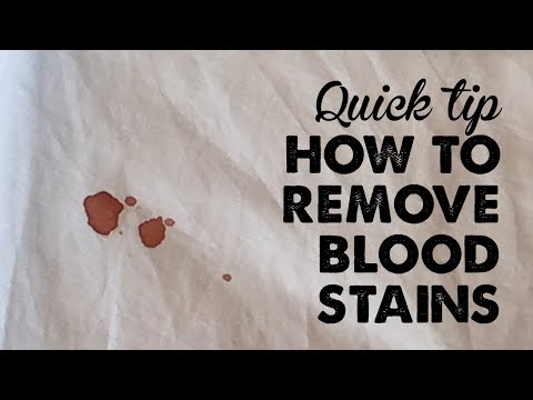 Quick Tip: How to Remove Blood Stains | A Thousand Words