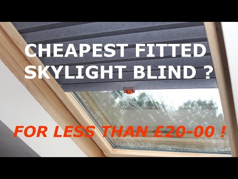 Cheap and very cheerful Schottis Skylight window blind simple DIY home project.