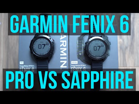 Garmin Fenix 6 Pro vs Sapphire Comparison - Is Gorilla Glass Better?